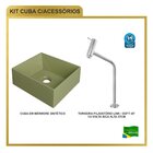 Kit Cuba Rt30 Riviera Com Torneira Link 1062 Verde Acqua