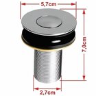 Kit Cuba Rt30 Riviera Com Válvula Botão Bege