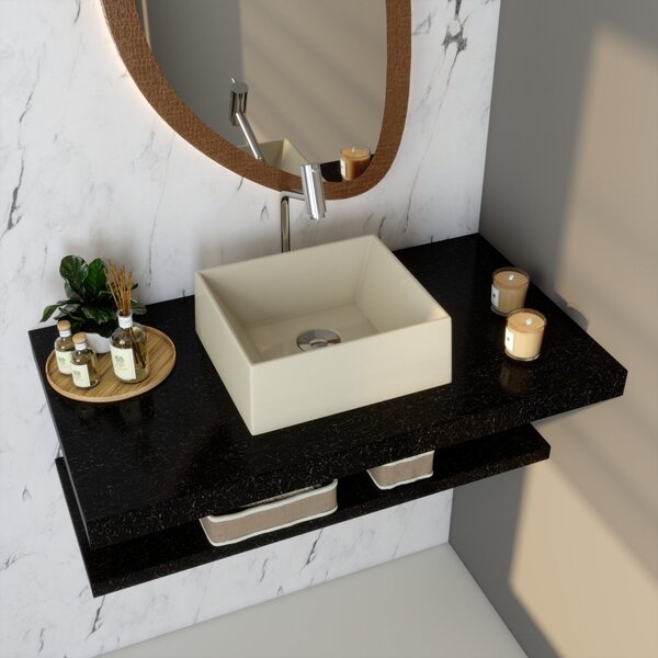 Kit Cuba Rt30 Riviera Com Válvula Botão Bege