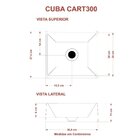 Kit Cuba Rt30 Riviera Com Válvula Click E Sifão Com Flexível