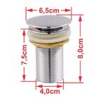 Kit Cuba Rt41 C/válvula Click 1 1/2'' (04cm) + Sifão Pvc + Fl