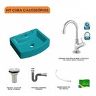 Kit Cuba Rt41 Com Torneira 1198 Metal E Válvula 1 Polegada E