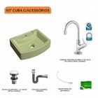 Kit Cuba Rt41 Com Torneira 1198 Metal E Válvula Click 1 Poleg