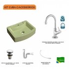 Kit Cuba Rt41 Com Torneira 1198 Metal E Válvula Click 1 Poleg