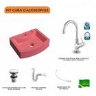 Kit Cuba Rt41 Com Torneira 1198 Metal E Válvula Click 1 Poleg