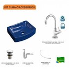 Kit Cuba Rt41 Com Torneira 1198 Metal E Válvula Click 1 Poleg
