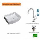 Kit Cuba Rt41 Com Torneira 1198 Metal E Válvula Click 1 Poleg