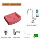Kit Cuba Rt41 Com Torneira 1198 Metal E Válvula Click 1 Poleg