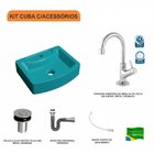 Kit Cuba Rt41 Com Torneira 1198 Metal E Válvula Click 1 Poleg