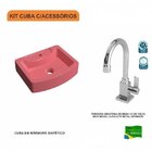 Kit Cuba Rt41 Com Torneira Luxo 1195 Metal 1/4 Volta Compace