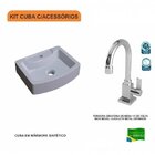 Kit Cuba Rt41 Com Torneira Luxo 1195 Metal 1/4 Volta Compace