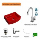 Kit Cuba Rt41 Com Torneira Luxo 1195 Metal E Válvula Click 1
