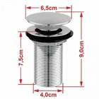 Kit Cuba Rt41 Com Torneira Luxo 1195 Metal E Válvula Click 1