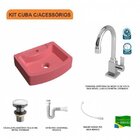 Kit Cuba Rt41 Com Torneira Luxo 1195 Metal E Válvula Click 1