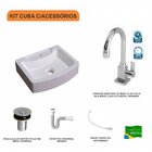 Kit Cuba Rt41 Com Torneira Luxo 1195 Metal E Válvula Click 1
