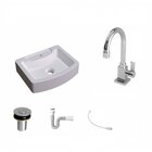 Kit Cuba Rt41 Com Torneira Luxo 1195 Metal E Válvula Click 1