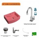 Kit Cuba Rt41 Com Torneira Luxo 1195 Metal E Válvula Click 1