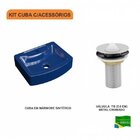 Kit Cuba Rt41 Com Válvula Metal 1 Polegada Compace Azul Escuro