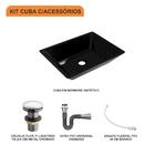 Kit Cuba Rt45 C/válvula Click 1''g + Sifão Cromado + Flexível