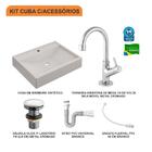 Kit Cuba Rt49 C/torneira 1198 Metal + Válvula Click 1''g + Si