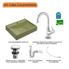 Kit Cuba Rt49 C/torneira 1198 Metal + Válvula Click 1''g + Si