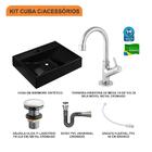 Kit Cuba Rt49 C/torneira 1198 Metal + Válvula Click 1''g + Si