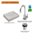 Kit Cuba Rt49 C/torneira Luxo 1195 + Válvula Click 1''b (2,6c