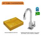 Kit Cuba Rt49 C/torneira Luxo 1195 Metal 1/4 Volta