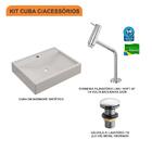 Kit Cuba Rt49 C/torneira Pratika 1060 Metal + Válvula Click 1