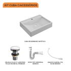 Kit Cuba Rt49 C/válvula Click 1''g + Sifão Pvc + Flexível