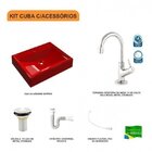 Kit Cuba Rt49 Com Torneira 1198 Metal E Válvula 1 Polegada E