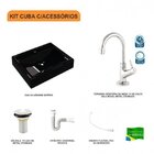 Kit Cuba Rt49 Com Torneira 1198 Metal E Válvula 1 Polegada E