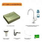 Kit Cuba Rt49 Com Torneira 1198 Metal E Válvula 1 Polegada E