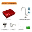 Kit Cuba Rt49 Com Torneira 1198 Metal E Válvula Click 1 Poleg