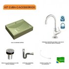 Kit Cuba Rt49 Com Torneira 1198 Metal E Válvula Click 1 Poleg