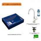 Kit Cuba Rt49 Com Torneira 1198 Metal E Válvula Click 1 Poleg