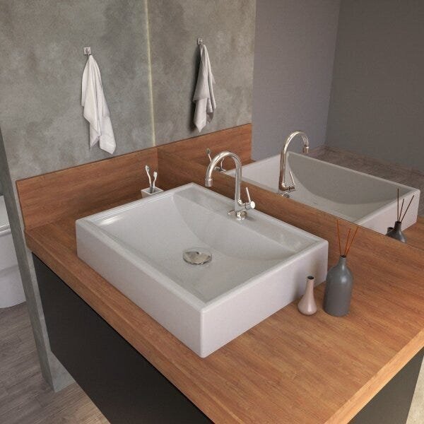 Kit Cuba Rt49 Com Torneira 1198 Metal E Válvula Click 1 Poleg