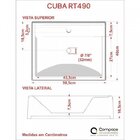Kit Cuba Rt49 Com Torneira Luxo 1195 E Válvula 1 Polegada Com