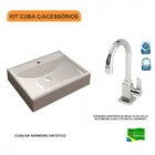 Kit Cuba Rt49 Com Torneira Luxo 1195 Metal 1/4 Volta Compace