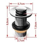 Kit Cuba Rt49 Com Torneira Luxo 1195 Metal E Válvula Click 1