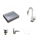 Kit Cuba Rt49 Com Torneira Luxo 1195 Metal E Válvula Click 1