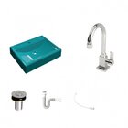 Kit Cuba Rt49 Com Torneira Luxo 1195 Metal E Válvula Click 1