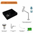 Kit Cuba Rt49 Com Torneira Pratika 1060 Metal E Válvula 1 Pol
