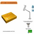 Kit Cuba Rt49 Com Torneira Pratika 1060 Metal E Válvula 1 Pol