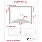 Kit Cuba Rt49 Com Torneira Pratika 1060 Metal E Válvula 1 Pol