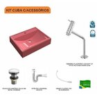 Kit Cuba Rt49 Com Torneira Pratika 1060 Metal E Válvula Click