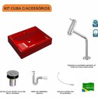 Kit Cuba Rt49 Com Torneira Pratika 1060 Metal E Válvula Click