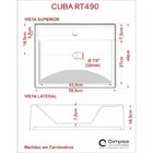 Kit Cuba Rt49 Com Torneira Pratika 1060 Metal E Válvula Click