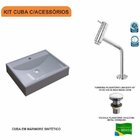 Kit Cuba Rt49 Com Torneira Pratika 1060 Metal E Válvula Click