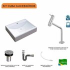 Kit Cuba Rt49 Com Torneira Pratika 1060 Metal E Válvula Click